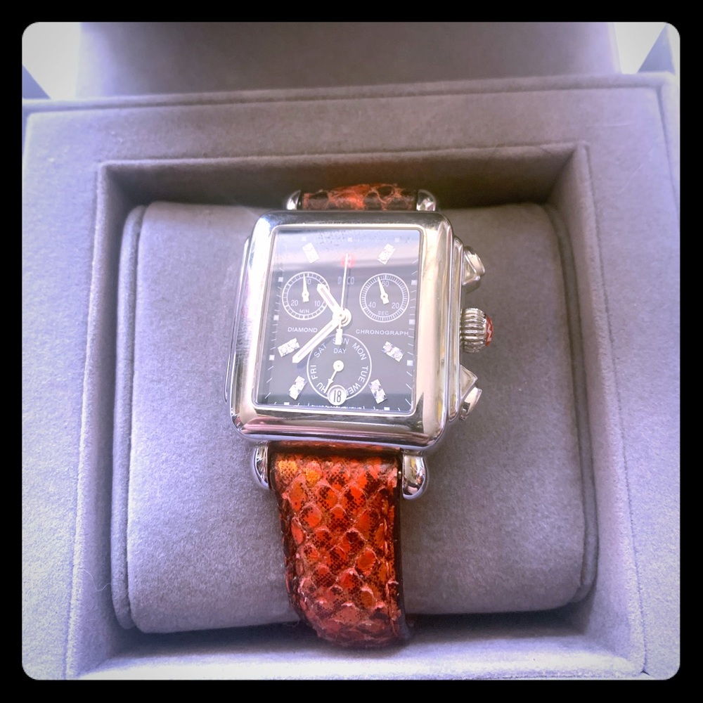 Michele diamond watch